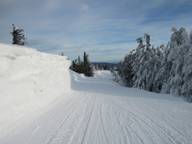 neben der Bergstation des Schneidlifts