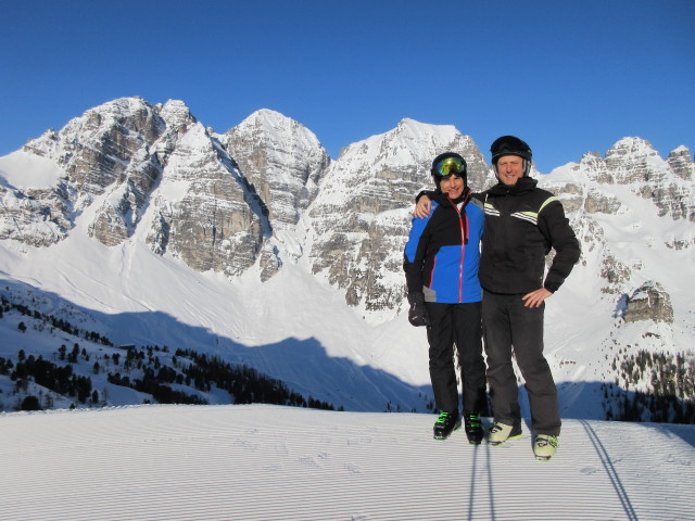 Stefan und ich bei der Bergstation der Kreuzjochbahn