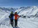 Stefan und ich auf der Piste 'Gampberg'