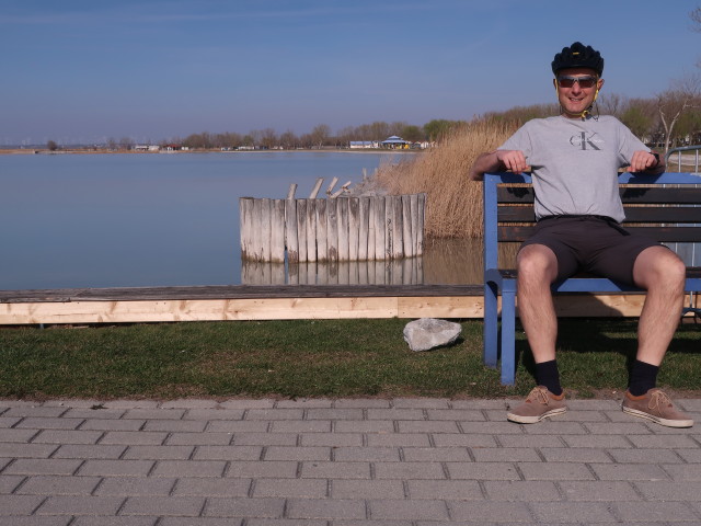 Ich im Hafen Podersdorf