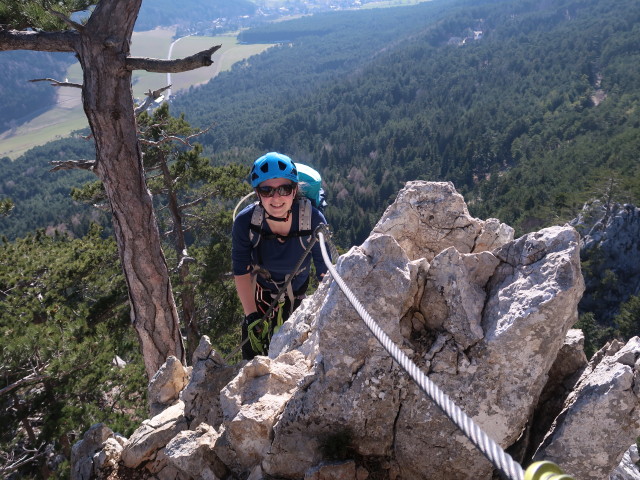 Gebirgsvereins-Klettersteig: Sabine am Grat