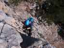 Gebirgsvereins-Klettersteig: Sabine in der Weningerwand