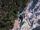 Gebirgsvereins-Klettersteig: Sabine in der Weningerwand