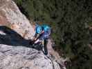 Gebirgsvereins-Klettersteig: Sabine in der Weningerwand