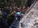 Gebirgsvereins-Klettersteig: Sabine in der Pannoniawand