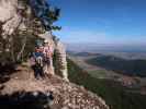 Gebirgsvereins-Klettersteig: Sabine und ich beim Steigbuch