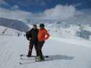 Markus und ich auf der Piste 40 (7. Apr.)