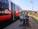 Anja Liv, Katja Lin und Tim im Bahnhof Gleißenfeld, 360 m