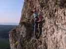 Pittentaler Klettersteig: Anja Liv und Tim in der ersten Querung