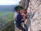 Pittentaler Klettersteig: Tim in der zweiten Querung