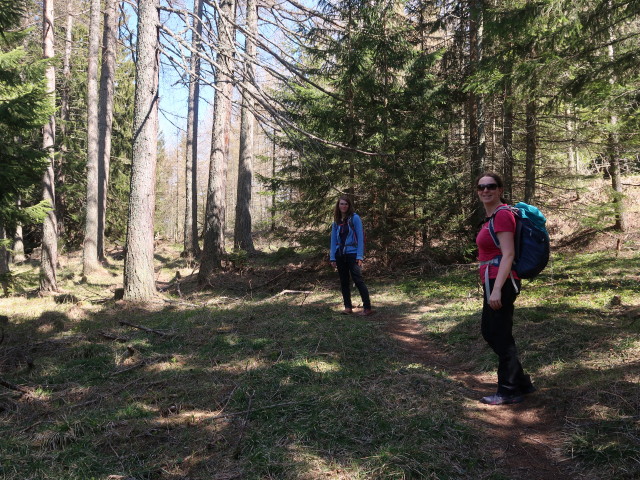 Hannelore und Sabine am Otterrundweg zwischen Schlagl und Großem Otter