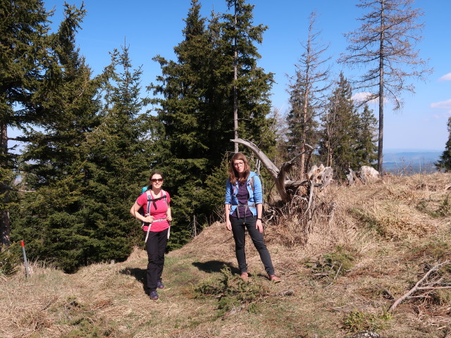 Sabine und Hannelore am Otterrundweg zwischen Schlagl und Großem Otter