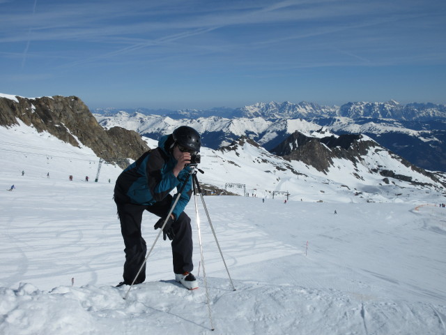 Ronald neben der Gletscherpiste 2