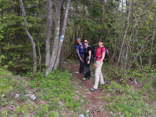 Ursula, Carmen und Larissa zwischen Falkenstein und Frauengrotte