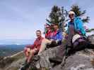 Ich, Carmen, Larissa und Ursula am Handlesberg, 1.370 m