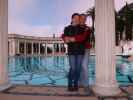 Sabine und ich beim Neptunes Pool im Hearst Castle (2. Juni)