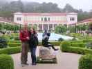 Ich und Sabine im äußeren Peristyl der Getty Villa in Pacific Palisades (5. Juni)