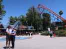 Ich und Sabine in Six Flags Magic Mountain (6. Juni)