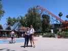 Sabine und ich in Six Flags Magic Mountain (6. Juni)