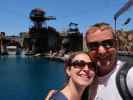 Sabine und ich in der Water World Show in den Universal Studios Hollywood (7. Juni)
