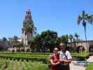 Sabine und ich im Alcazar Garden im Balboa Park in San Diego (8. Juni)