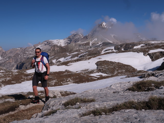 Ich am Weg 15 zwischen Forcella de Gherdenacia und Puezhütte (16. Juni)