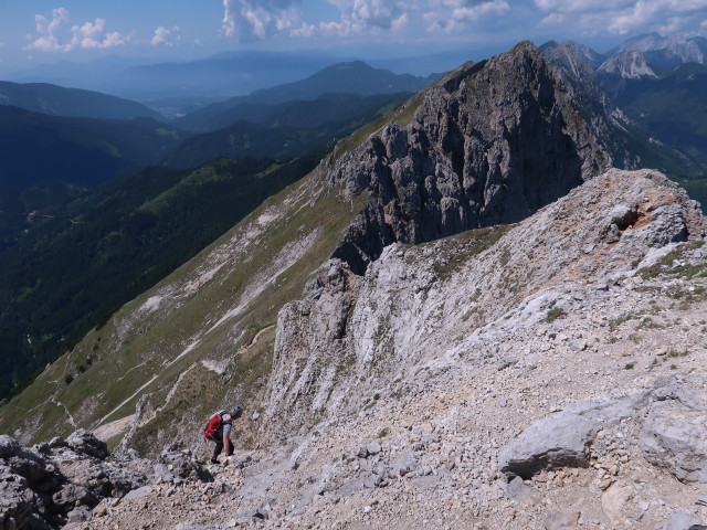 Thomas zwischen Koschutnikturm und &Ouml;TK-Klettersteig