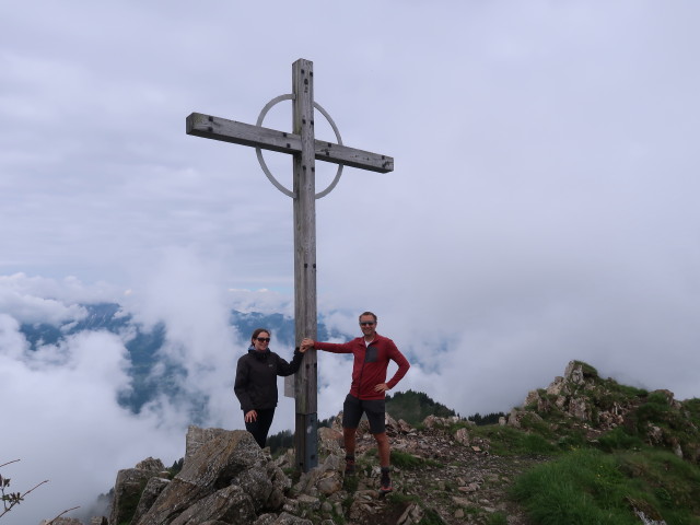 Sabine und ich am Hochgerach, 1.985 m (23. Juni)