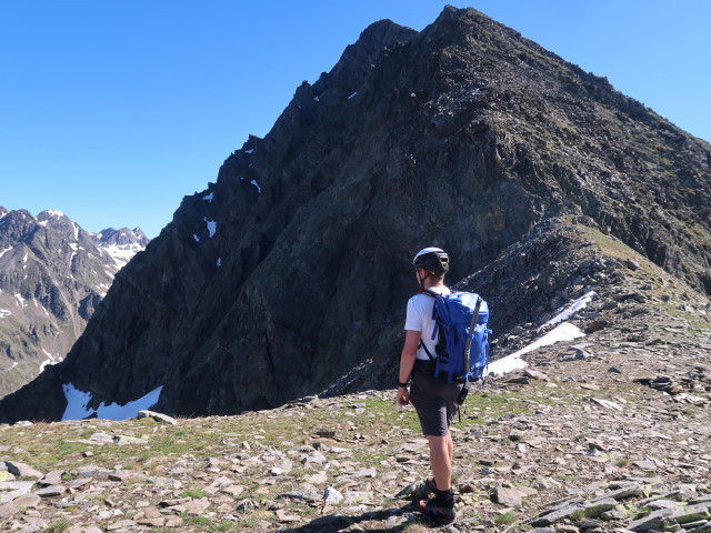 Ich zwischen Mirschachscharte und Niederer Prijakt (29. Juni)