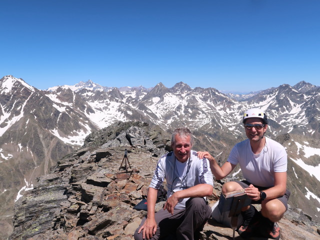 Erich und ich am Hohen Prijakt, 3.064 m (29. Juni)