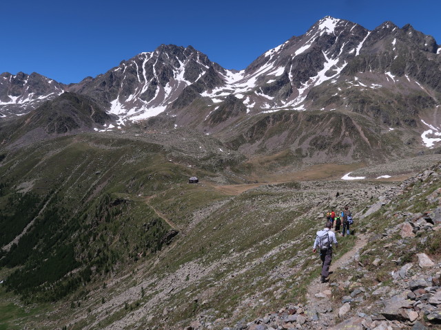 Erich zwischen Kleinem Barren und Hochschoberhütte (29. Juni)