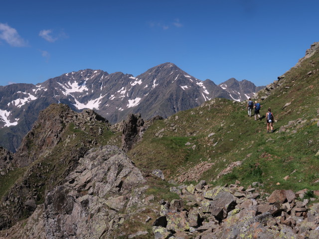 Philipp, Werner und Ursa zwischen der Zare und Paterskopf