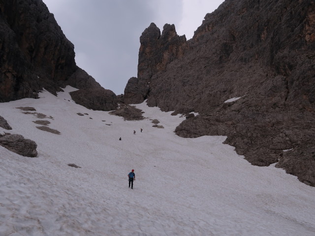 Ursa, Werner, Erich und Philipp zwischen Paracarro und Rifugio Fratelli Fonda Savio