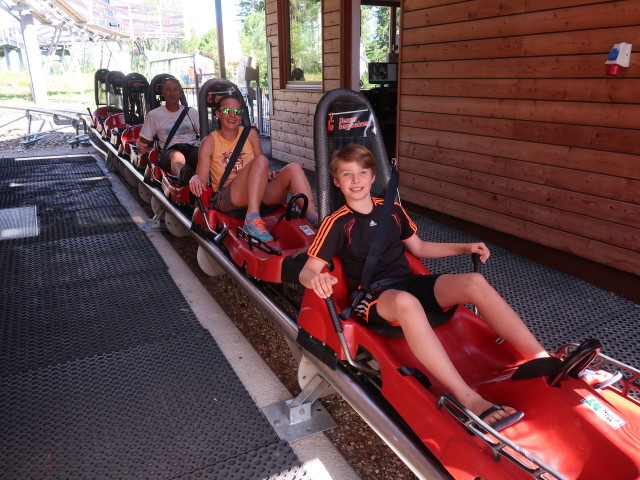 Ich, Ursa und Moritz in der Bergstation