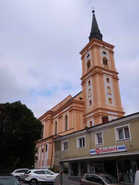 Pfarrkirche Waidhofen an der Thaya, 510 m (14. Juli)