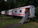 Sabine und ich im 'Schlafen im Wagon' in Waldkirchen an der Thaya (14. Juli)