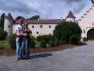 Ich und Sabine im Schlosspark Waldreichs (14. Juli)