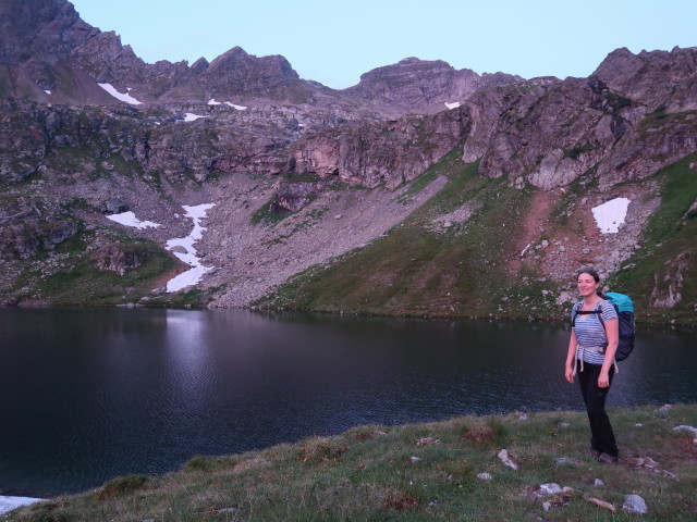 Sabine beim Oberen Landawirsee, 2.047 m (27. Juli)