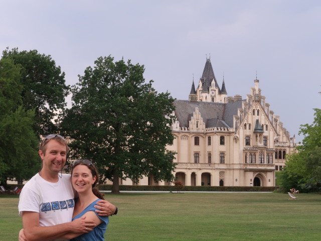 Ich und Sabine im Schlosspark