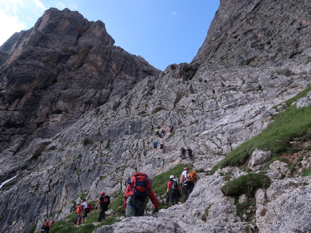 Pisciadù-Klettersteig: Haupteinstieg (3. Aug.)