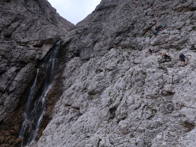 Pisciadù-Klettersteig: Oberer Pisciadùfall (3. Aug.)