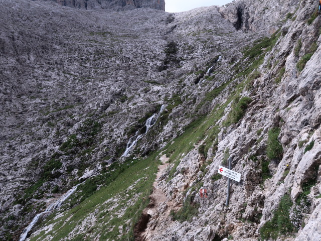 Pisciadù-Klettersteig: Notausstieg (3. Aug.)