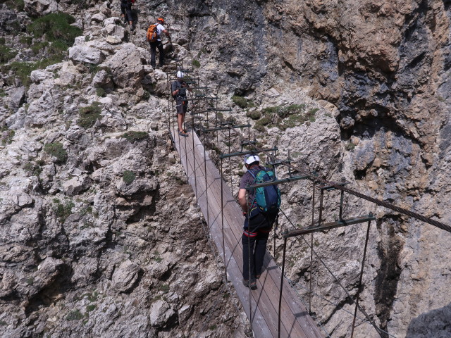 Pisciadù-Klettersteig: Hängebrücke (3. Aug.)