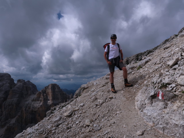 Ronald zwischen Val de Tita und Piz Pisciadù (3. Aug.)