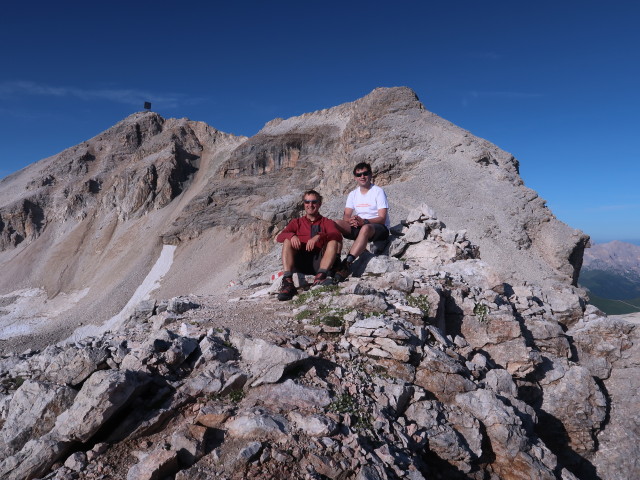 Ich und Ronald am Piz Lech Dlacè, 3.009 m (4. Aug.)