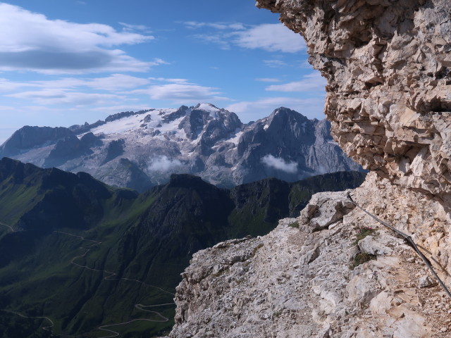 Marmolada von der Via Ferrata Cesare Piazzetta aus (5. Aug.)