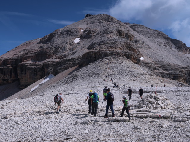 Weg 638 zwischen Piz Boe und Forcella Pordoi (5. Aug.)