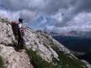 Ronald zwischen Pisciadù-Klettersteig und Pisciadùhütte (3. Aug.)