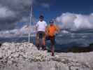 Ronald und ich am L' Antersass, 2.907 m (3. Aug.)