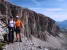 Vallon-Klettersteig: Ronald und ich im Ausstieg (4. Aug.)